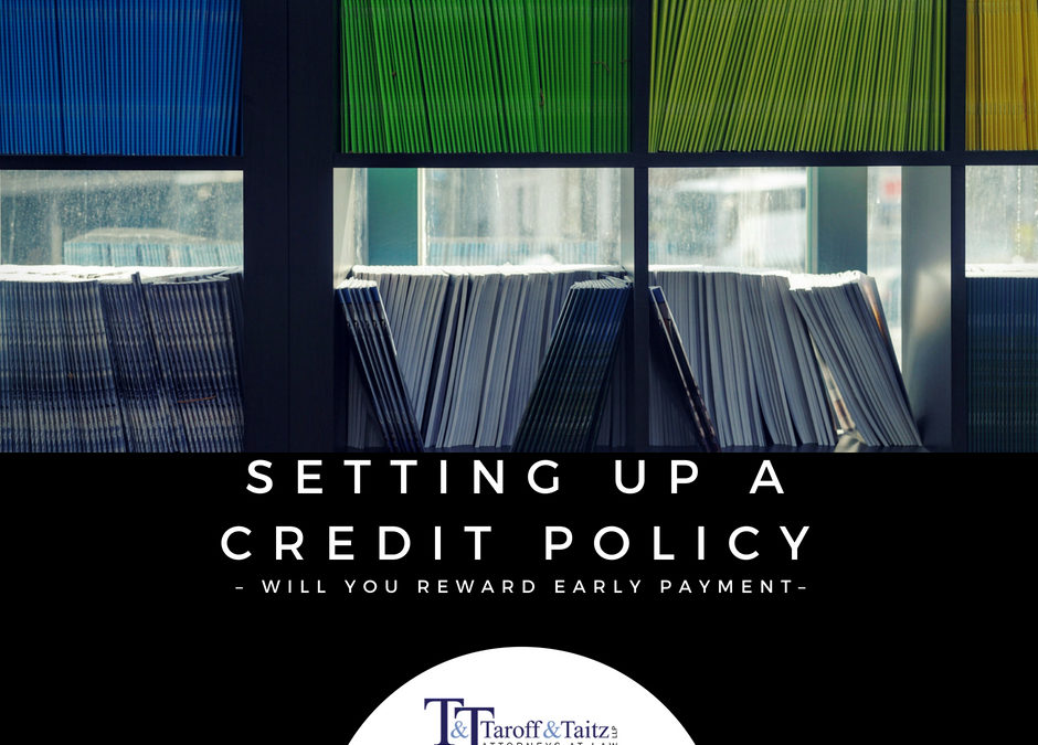 Setting Up A Credit Policy – Reward Early Payment?